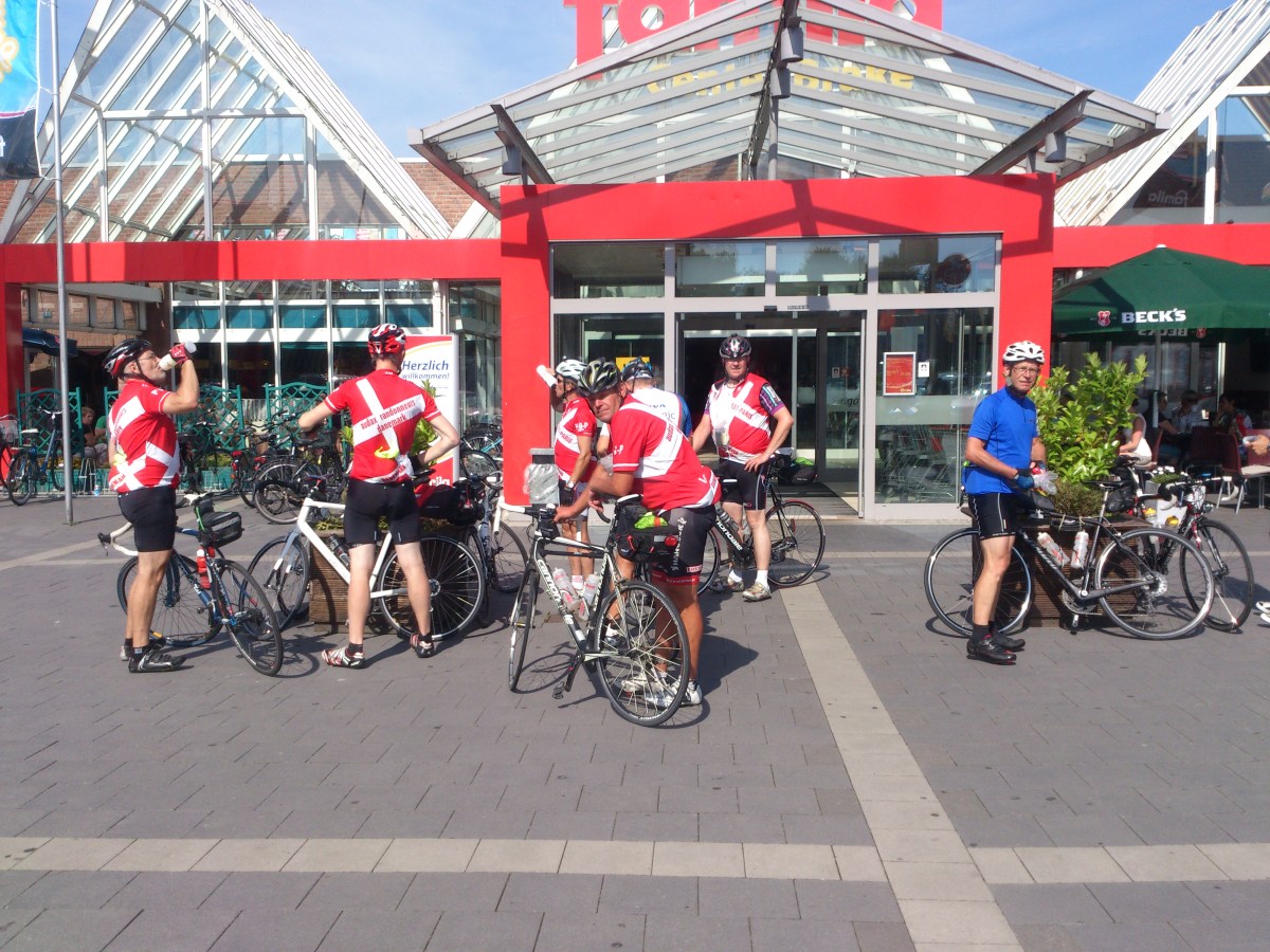 2014-07-22 Haderslev-Paris, 1. etappe i Tyskland - Stempelkontroll.