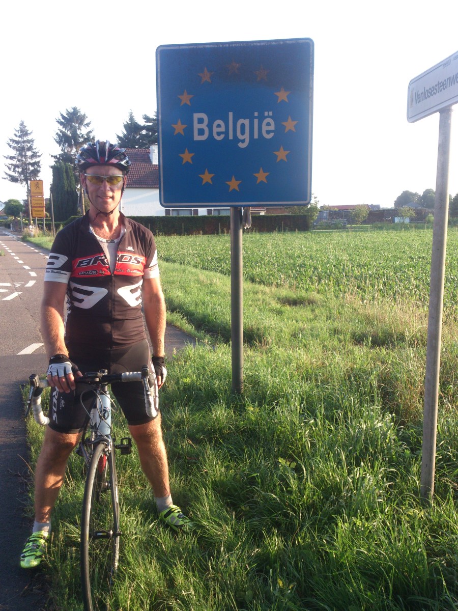 2014-07-23 Haderslev-Paris, 2. etappe i Belgia - Grensen Nederland-Belgia.