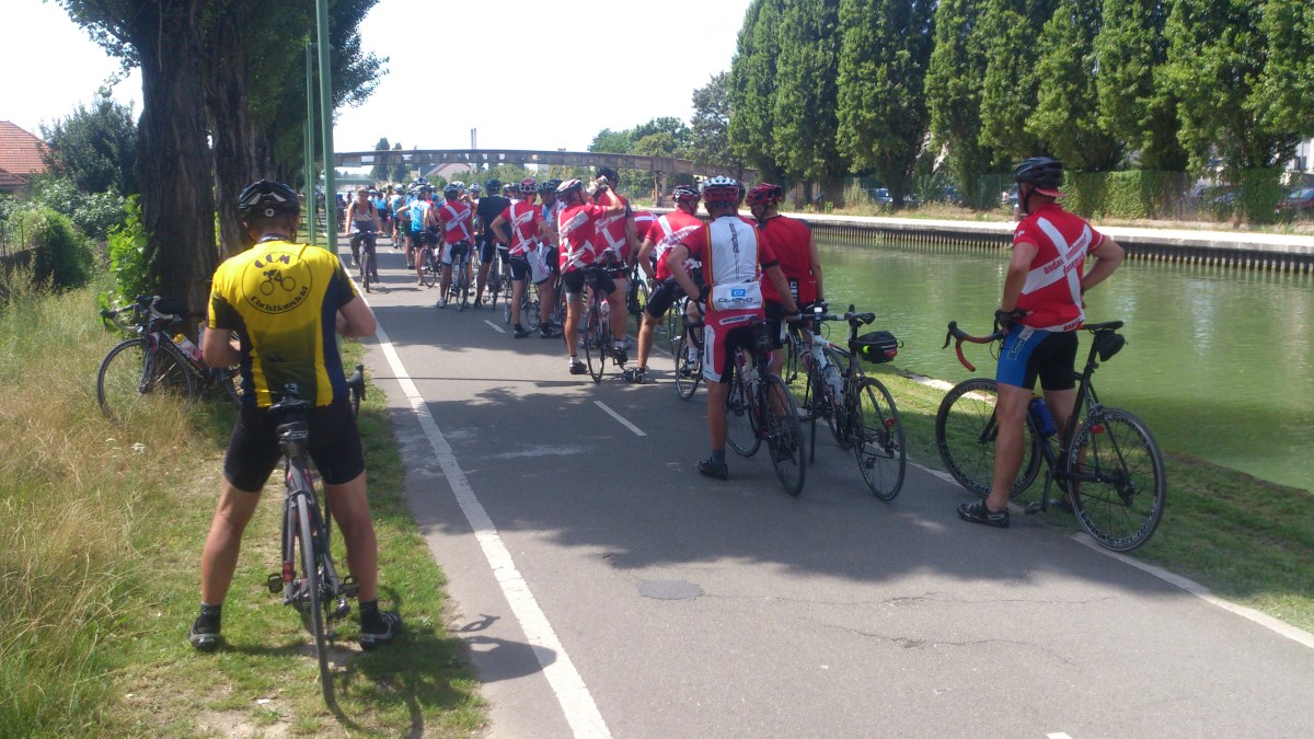 2014-07-25 Haderslev-Paris, 4. etappe i Frankrike - Langs "Canal de l’Ourcq”.