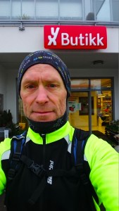 Første kontrollpost på Ogna. Skikkelig våt og kald.